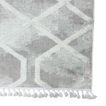 400 x 300cm Moroccan Style Diamond Pattern Rug – Soft Neutral Textured Design - Image 4