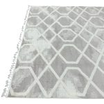 400 x 300cm Moroccan Style Diamond Pattern Rug – Soft Neutral Textured Design - Image 7