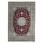 300 x 200cm Persian Kashan Elephant Feet Border Design Red Rug