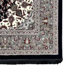 300 x 200cm Persian Mashad Medallion Design Black Rug - Image 4