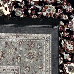 300 x 200cm Persian Mashad Medallion Design Black Rug - Image 8