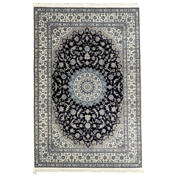 300 x 200cm Imperial High Quality Navy Nain Medallion Rug