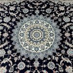 300 x 200cm Imperial High Quality Navy Nain Medallion Rug - Image 6