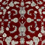 300 x 200cm Persian All Over Afshan Design Fine Machine Made Red Rug - Image 6