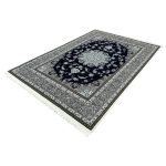 300 x 200cm Persian Kashan Elephant Feet Border Design Navy Rug - Image 3