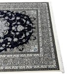 300 x 200cm Persian Kashan Elephant Feet Border Design Navy Rug - Image 7