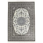 300 x 200cm Persian Kashan Elephant Feet Border Design Cream Rug