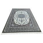 300 x 200cm Persian Kashan Elephant Feet Border Design Cream Rug - Image 2