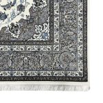 300 x 200cm Persian Kashan Elephant Feet Border Design Cream Rug - Image 4