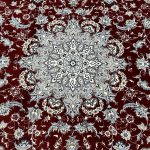 300 x 200cm Persian Kashan Elephant Feet Border Design Red Rug - Image 6