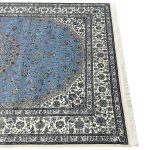 300 x 200cm Persian Blue Nain Design Fine Quality Machine Made Rug - Image 6