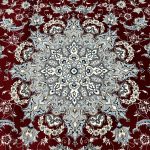 300 x 200cm Persian Kashan Elephant Feet Border Design Red Rug - Image 7