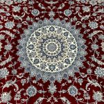 300 x 200cm Persian Red Nain Design Fine Quality Machine Made Rug - Image 6