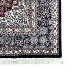 300 x 200cm Royal Persian Kashan Medallion Fine Machine Made Dark Navy Rug - Image 4