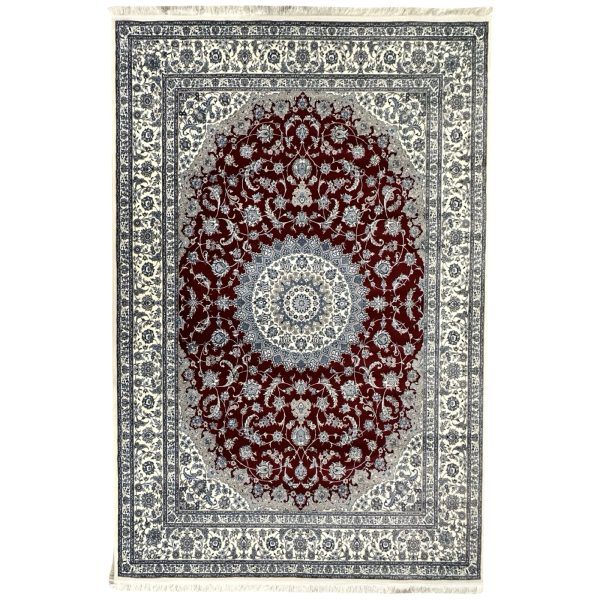 300 x 200cm Persian Red Nain Design Fine Quality Machine Made Rug
