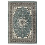 300 x 200cm Persian Floral Kashan Design Fine Machine Made Blue Rug