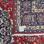 385 x 290 cm Hand Knotted  Classic Red Persian Mashad Rug - Image 10