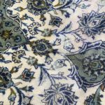 367cm x 255cm Hand-Knotted Floral Persian Kashan Green Rug - Image 5