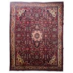 360cm x 265cm Hand-Knotted Vintage Persian Kashan Wool Rug