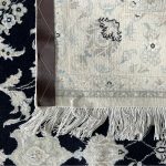 200cm x 150cm Hand Knotted Premium Nain 9la Wool And Silk Rug - Image 7