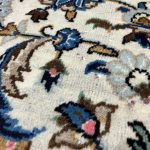 416 x 288cm Hand-Knotted Persian  Floral Kashan Cream Rug - Image 5