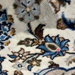 416 x 288cm Hand-Knotted Persian  Floral Kashan Cream Rug - Image 6