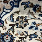 416 x 288cm Hand-Knotted Persian  Floral Kashan Cream Rug - Image 7