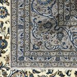 416 x 288cm Hand-Knotted Persian  Floral Kashan Cream Rug - Image 12