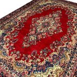 Red Kashan Shah Abbasi Rug