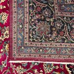 390 x 297cm Hand-Knotted Persian Kashan Cherry Red Rug - Image 6