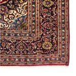 344cm x 250cm Hand-Knotted Persian Kashan Wool Rug - Image 6