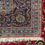 344cm x 250cm Hand-Knotted Persian Kashan Wool Rug - Image 7