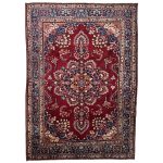 295cm x 200cm Hand-Knotted Persian Kashan Medallion Rug