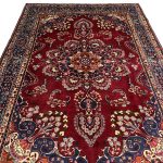 295cm x 200cm Hand-Knotted Persian Kashan Medallion Rug - Image 3