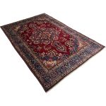 295cm x 200cm Hand-Knotted Persian Kashan Medallion Rug - Image 4