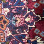295cm x 200cm Hand-Knotted Persian Kashan Medallion Rug - Image 7