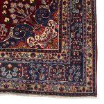 295cm x 200cm Hand-Knotted Persian Kashan Medallion Rug - Image 9
