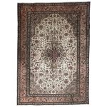 290cm x 195cm Hand-Knotted Persian Vintage Geometric Tabriz – Wool Rug