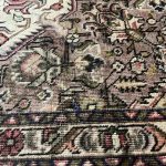 290cm x 195cm Hand-Knotted Persian Vintage Geometric Tabriz Wool Rug - Image 5