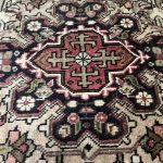 290cm x 195cm Hand-Knotted Persian Vintage Geometric Tabriz Wool Rug - Image 7