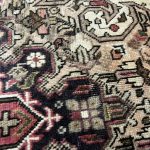 290cm x 195cm Hand-Knotted Persian Vintage Geometric Tabriz Wool Rug - Image 8
