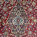 280cm x 200cm Hand-Knotted Persian Red Kashan Wool Rug - Image 5
