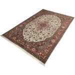 300cm x 200cm Hand-Knotted Persian Geometric Tabriz Wool Rug - Image 4