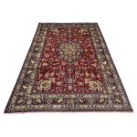 295 x 195cm Hand-Knotted Nice Persian Floral Mashad Wool Rug - Image 3