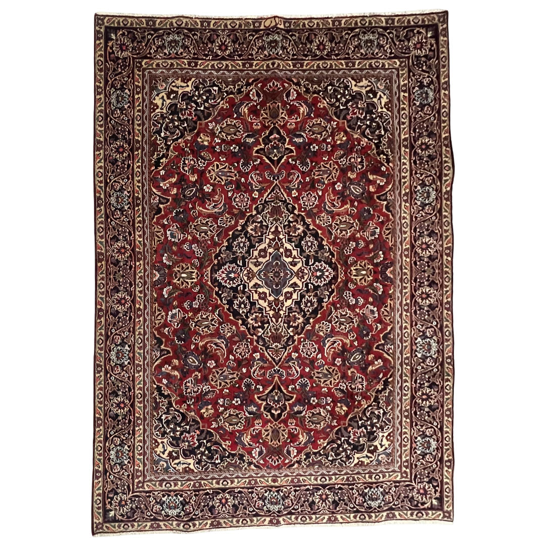 IMG_1320 275cm x 200cm Hand-Knotted Persian Kashan RedRug