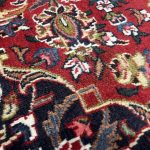 275cm x 200cm Hand-Knotted Persian Kashan Design Red Rug - Image 7