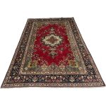 310 x 208cm Hand-Knotted Persian Red Mashad Wool Rug - Image 3