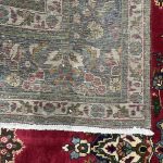 310 x 208cm Hand-Knotted Persian Red Mashad Wool Rug - Image 8