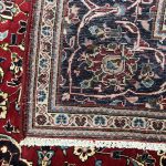 293cm x 200cm Hand-Knotted Persian Kashan Floral Medallion Rug - Image 7