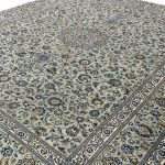 Persian Green Kashan Floral Rug